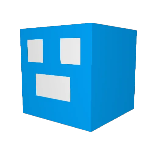 UrBoiCam Minecraft avatar head, 3D render