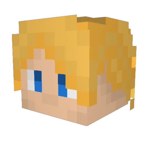 UrBoyNS Minecraft avatar head, 3D render