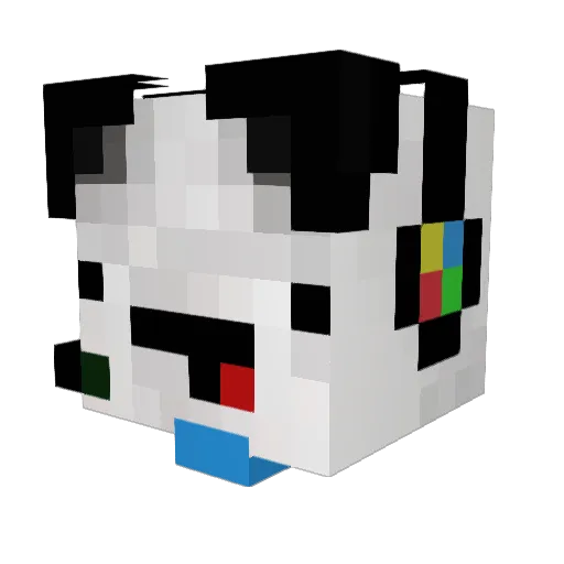 UrCh33zed Minecraft avatar head, 3D render