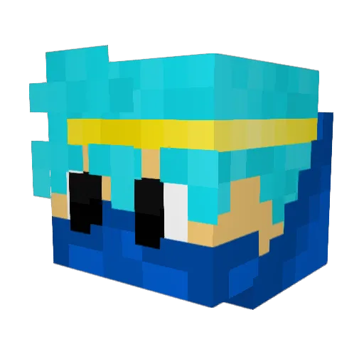 UrDogOnBenefits Minecraft avatar head, 3D render
