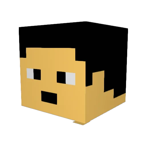 UrEverydaySavage Minecraft avatar head, 3D render