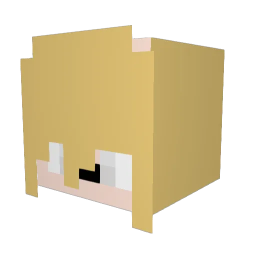 UrFriendOdessa Minecraft avatar head, 3D render