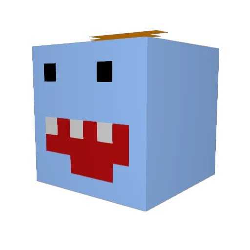 UrGarbKud32 Minecraft avatar head, 3D render
