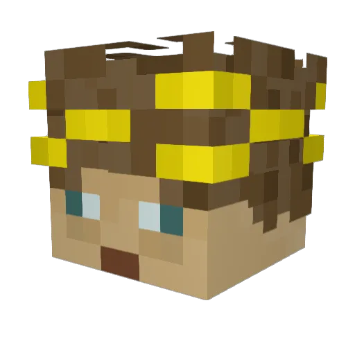 UrLocalGoober Minecraft avatar head, 3D render
