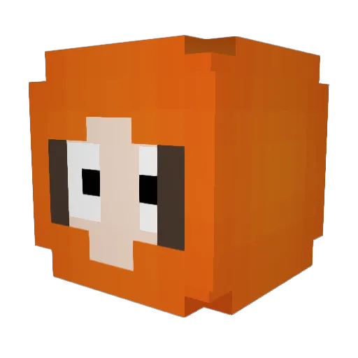 UrNotCheez Minecraft avatar head, 3D render