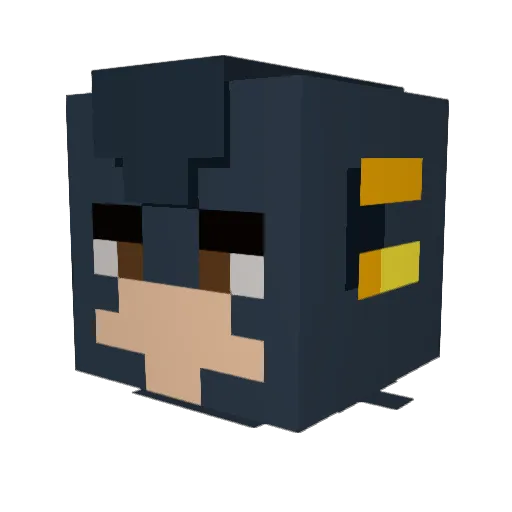 UrPrettyFuny Minecraft avatar head, 3D render