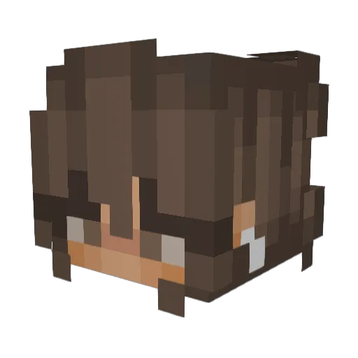 UrQueen Minecraft avatar head, 3D render