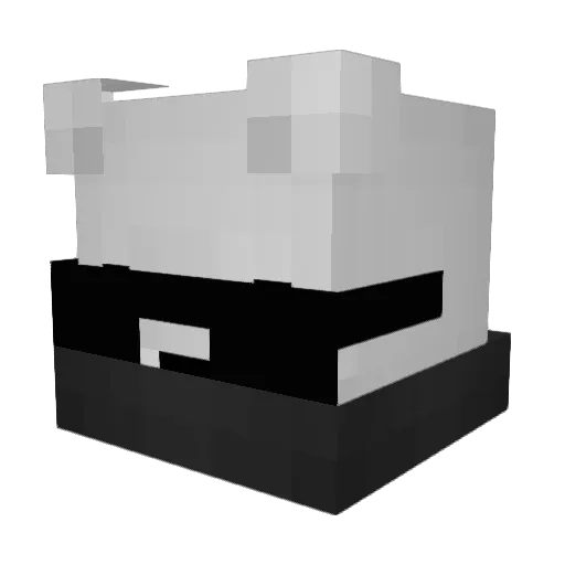 UrSoNexT Minecraft avatar head, 3D render
