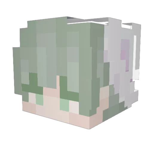 UrUnknwn Minecraft avatar head, 3D render