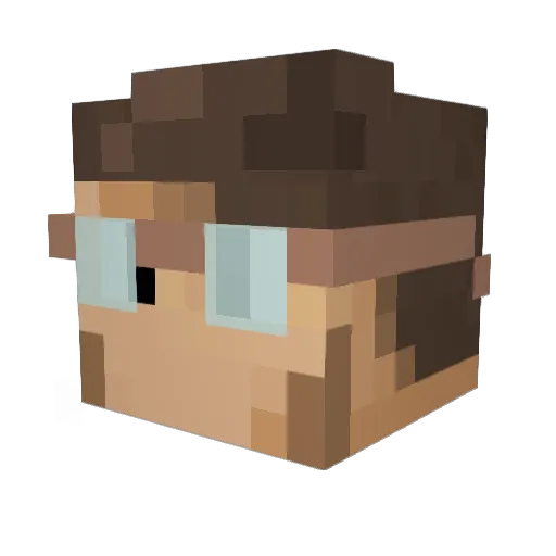 Ur_Dargast Minecraft avatar head, 3D render