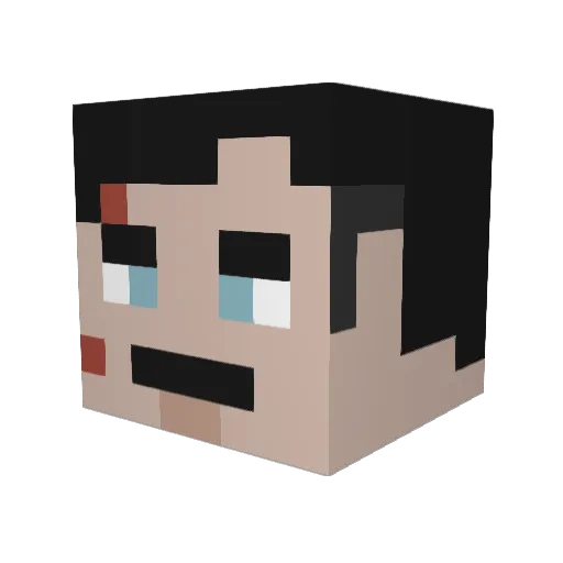 Ur_Grandest_Dad Minecraft avatar head, 3D render