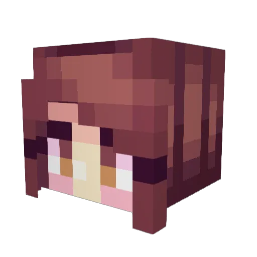 Ura_Baka Minecraft avatar head, 3D render