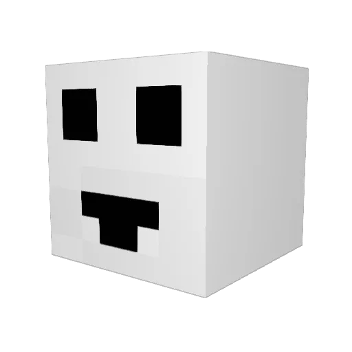 UrachkaP Minecraft avatar head, 3D render