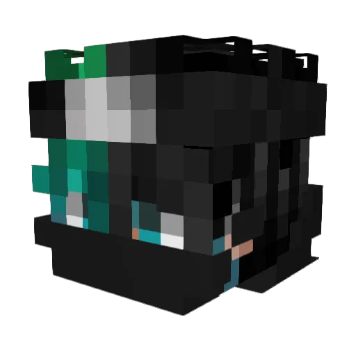 UralAltin Minecraft avatar head, 3D render