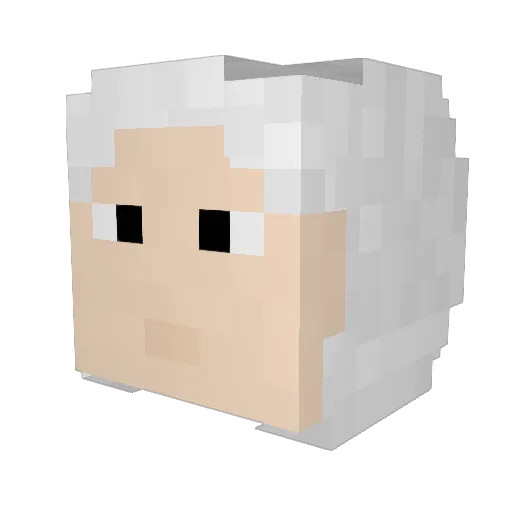 Uralovich Minecraft avatar head, 3D render