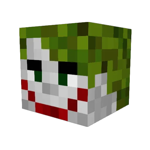 Uranga7 Minecraft avatar head, 3D render