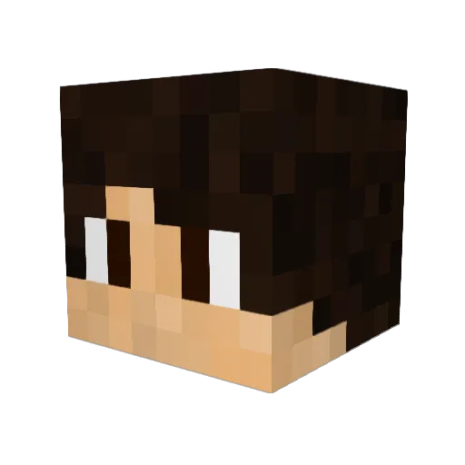 Uranium3 Minecraft avatar head, 3D render