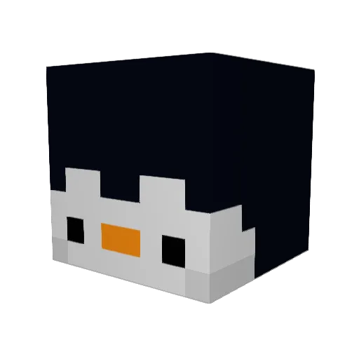 UraniumBR Minecraft avatar head, 3D render