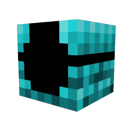 UraniumCranium Minecraft avatar head, 3D render