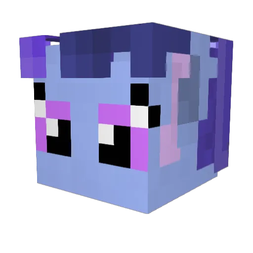 UraniumKat Minecraft avatar head, 3D render