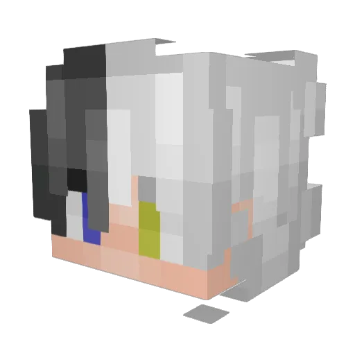 Urano7568 Minecraft avatar head, 3D render