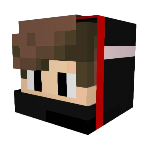 UranusWTF Minecraft avatar head, 3D render