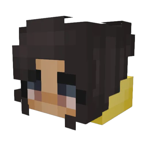 Uraraka6046 Minecraft avatar head, 3D render