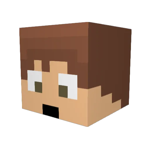 UrbaN_M00sE Minecraft avatar head, 3D render