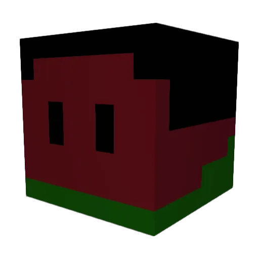 UrbanMarket Minecraft avatar head, 3D render