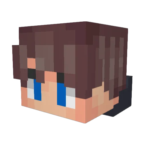 UrbanPLAZE Minecraft avatar head, 3D render