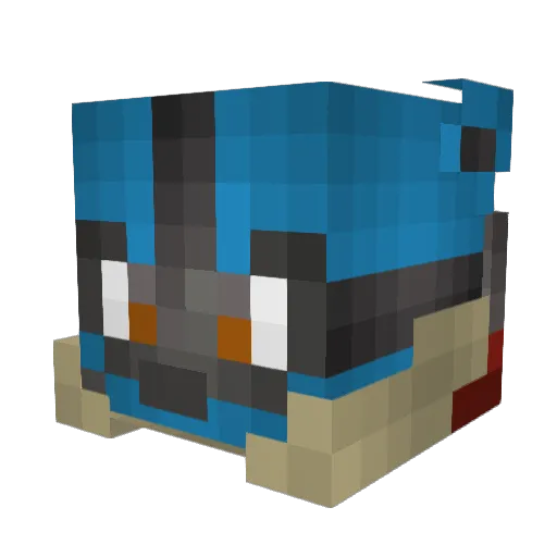 UrbanSeven Minecraft avatar head, 3D render