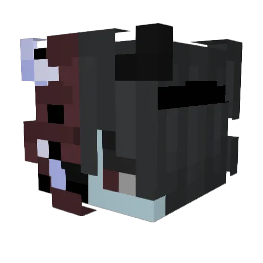 Urban_Samurai Minecraft avatar head, 3D render