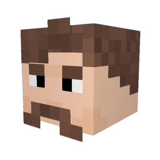 Urban_VIII Minecraft avatar head, 3D render