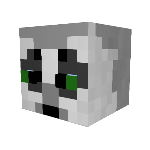 UrbaneLemur Minecraft avatar head, 3D render
