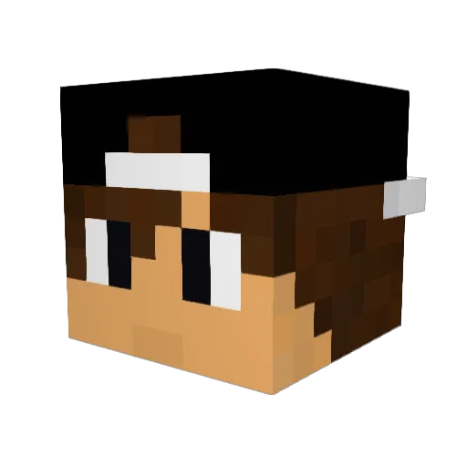 Urbano25 Minecraft avatar head, 3D render