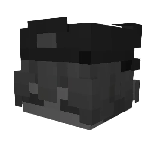 UrbeXmeN Minecraft avatar head, 3D render