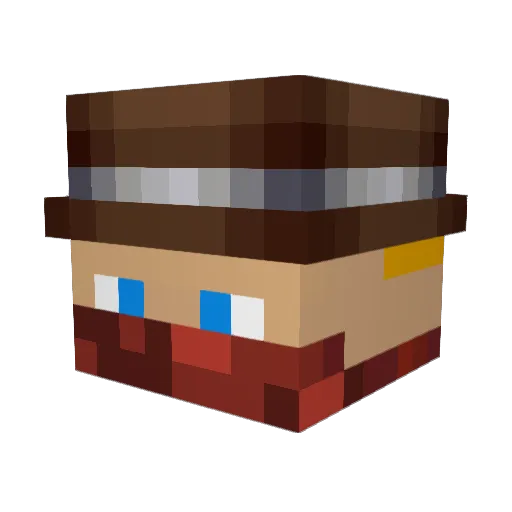 Urbic97 Minecraft avatar head, 3D render