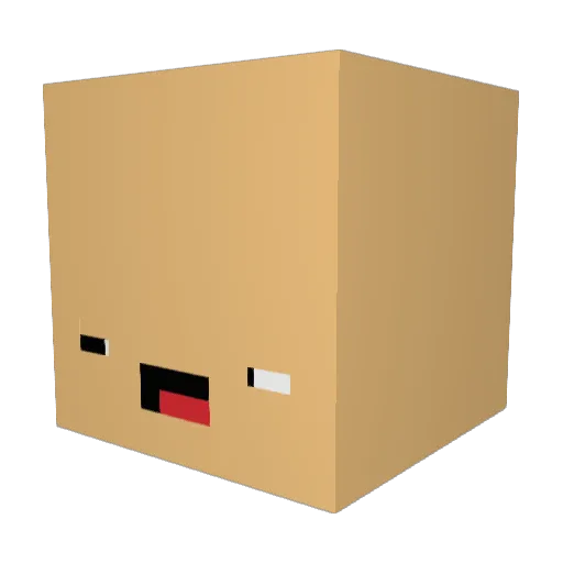 Urbonius Minecraft avatar head, 3D render
