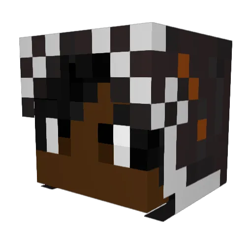 Ureses_Shock Minecraft avatar head, 3D render