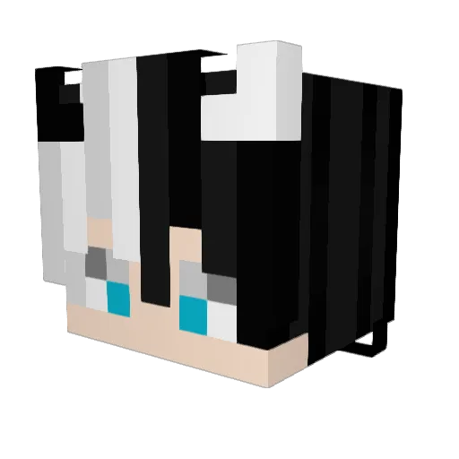 Ureveny Minecraft avatar head, 3D render