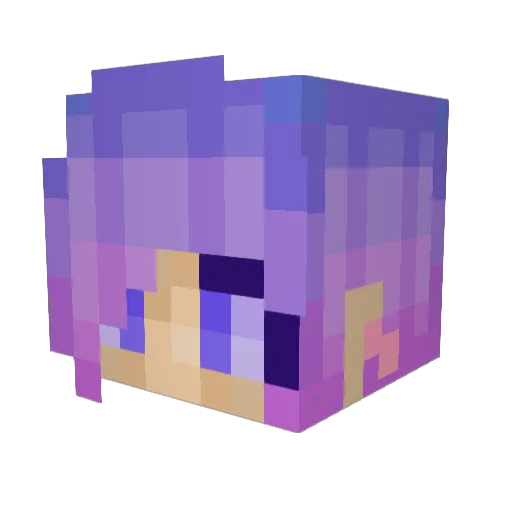 Urfido Minecraft avatar head, 3D render