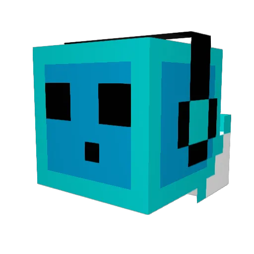 Urgul Minecraft avatar head, 3D render