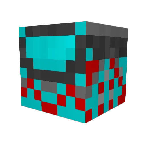 Urhi Minecraft avatar head, 3D render