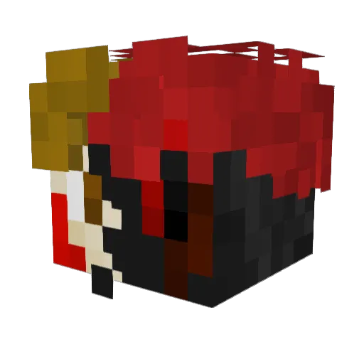 Urhozz Minecraft avatar head, 3D render