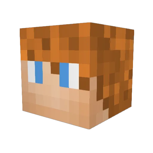 Uriah63 Minecraft avatar head, 3D render