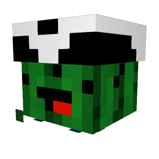 Uriel2008E Minecraft avatar head, 3D render