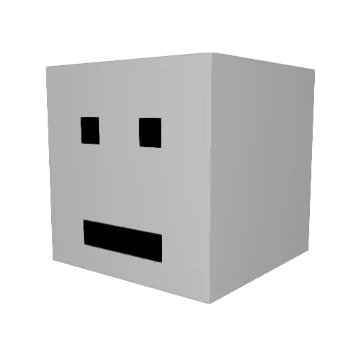 UrielLag Minecraft avatar head, 3D render