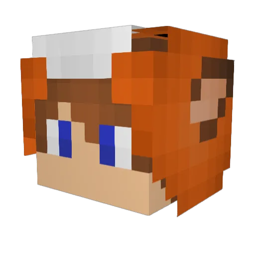 UrielSpike Minecraft avatar head, 3D render