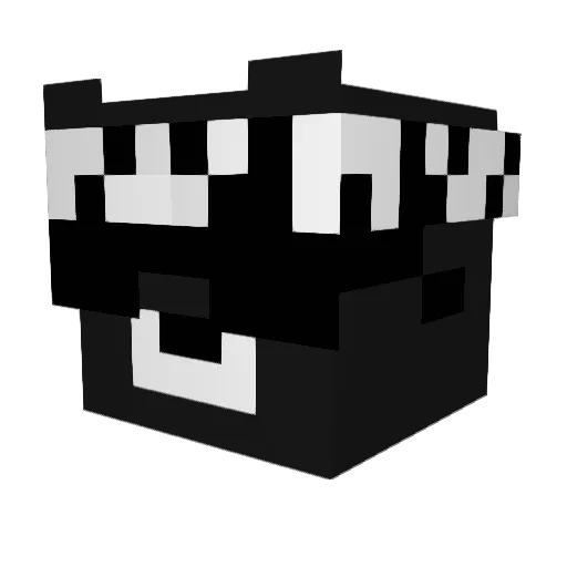Uriellll Minecraft avatar head, 3D render