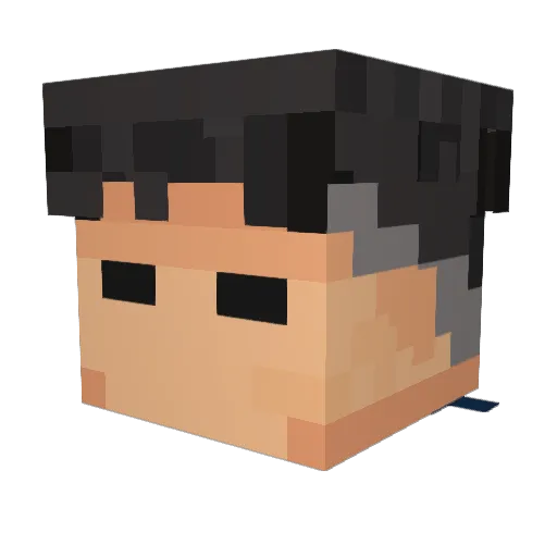 UriiYT Minecraft avatar head, 3D render